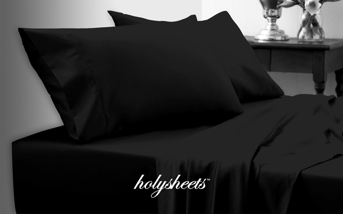Black HolySheets Set – Luxury Bamboo Collection