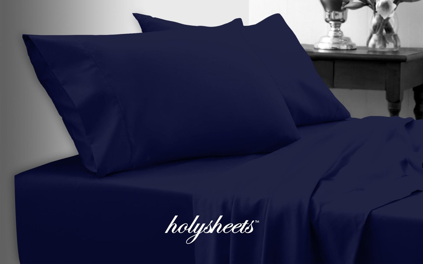 Navy HolySheets Set – Luxury Bamboo Collection